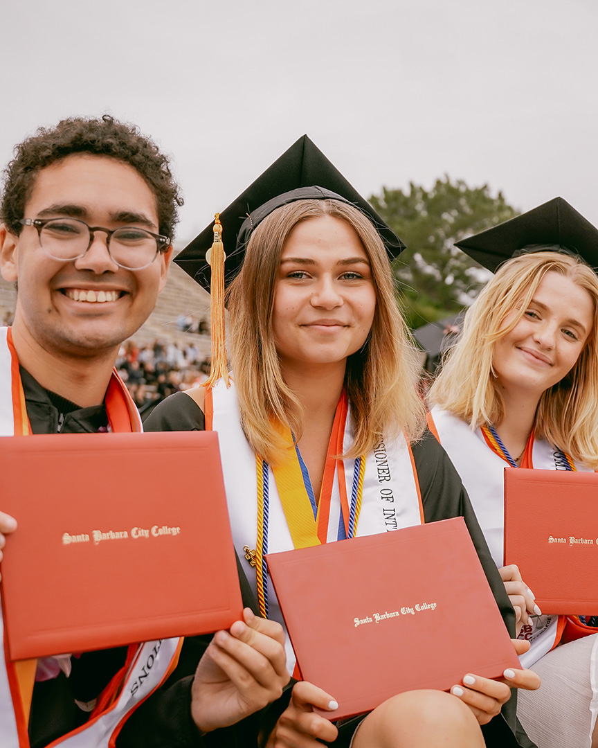 Students at Commencement